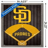 San Diego Padres-Logo Fali Poszter, 14.725 22.375