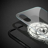Iphone X XS kemény üveg Design TPU tok