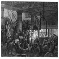 Dor_: London, 1872. Katherine dokkjában. Fametszet Gustave Dor_ Után, A London: Zarándoklat Sorozatból,' 1872. Poszter