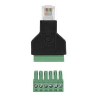 Jygee Ethernet 6P6C férfi Pin csavaros csatlakozók Adapter csatlakozó