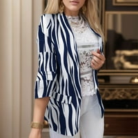 KaLI_store téli kabát női Hosszú ujjú Slim Fit blézer Slim Fit Nyitott első alkalmi kabátok egyszerű Túlméretezett