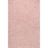 nuLOOM Marlow mosható puha Shaggy Fau báránybőr terület szőnyeg, 4' 6', Rózsaszín