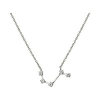 Anavia Zodiac nyaklánc születésnapi ajándékok barátnőnek - rozsdamentes acél állatöv konstelláció kristály nyaklánc