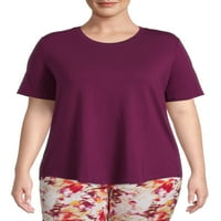 Terra & Sky Women's Plus Size CrewNeck póló, 2 csomag