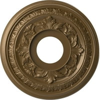 Ekena Millwork 13 OD 1 2 ID 3 4 P BALTIMORE termoformált PVC mennyezeti medál, fémes pezsgő bronz