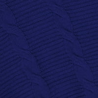 symoid Női kabátok-divat felső kardigán zseb Közép-és hosszú távú felsőruházat Hosszú ujjú kabát Kék XXXL