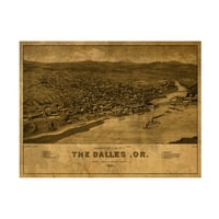 A Red Atlas „The Dalles vagy 1884” vászonművészete