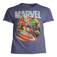 A Marvel karakterek csoportja a férfiak és a nagy férfi grafikus póló