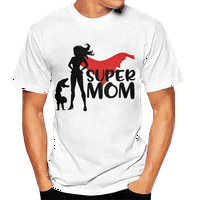 Családi póló Anyák napja Super Cool puha vonzó Design lány póló felnőtt fél