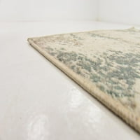 Egyedi szövőszék beltéri téglalap alakú absztrakt vintage terület szőnyegek bézs zöld, 4 '6' 0
