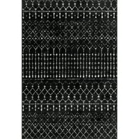 nuloom marokkói blythe terület szőnyeg, 3 '5', fekete