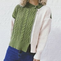 Pedort V nyakú pulóverek Női Fuzzy kötött meleg pulóver pulóverek AG, M