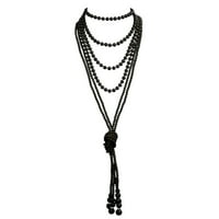 Vintage nyakláncok női nyaklánc gyöngy kiegészítők Gyöngyök Hosszú ékszerek 1920-as évek divat Vintage nyaklánc nyakláncok