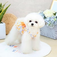 Opolski kutya Szoknya Bow-knot design Outfit Virágmintás kutya mellény ruha kiskutya ruhák kisállat ruhák