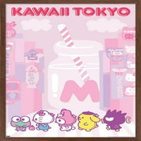 Hello Kitty és barátai-Kawaii Tokyo fali poszter, 22.375 34 keretes