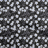 oneOone pamut selyem közepes kék Szövet gyerekek virágos ruha Anyag Szövet nyomtatási Szövet az udvaron széles