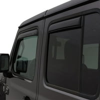 Automatikus Ventshade csatornás Ventvisor oldalsó Ablakterelő, 4 darabos készlet kompatibilis-Jeep Gladiator, - Jeep