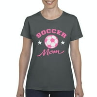 Normál unalmas-Női póló Rövid ujjú, akár női méret 3XL - Soccer Mom