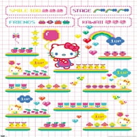 Hello Kitty-Arcade Fali Poszter, 14.725 22.375