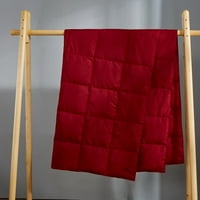 Puredown Packable Down Throw takaró, Down-proof Szövet, 50x70, piros