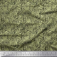 Soimoi Poliészter krepp szövet Leopárd állati bőr nyomtatási Szövet az udvaron széles