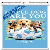 Jim Baldwin-Triple Dog Dare You fali poszter mágneses kerettel, 22.375 34