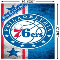 Philadelphia 76ers-logó fali poszter, 14.725 22.375