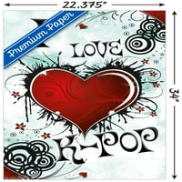 Szerelem K-POP fali poszter, 22.375 34