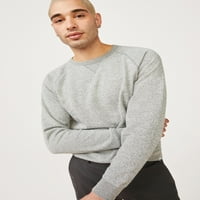 Ingyenes összeszerelő férfiak texturált Raglan Crewneck pulóver