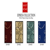 Maxy Home Ephes Collection EP- Soft Bacterialis terület szőnyegek - 5'x'7 '