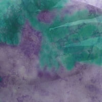 oneOone Georgette Viszkóz türkiz zöld Szövet textúra akvarell foltvarrás kellékek nyomtatás varrás szövet az udvaron