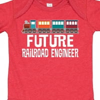 Inktastic jövő vasúti mérnök vonat ajándék kisfiú vagy kislány Body