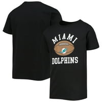 Ifjúsági Fekete Miami Dolphins Labdarúgó Póló
