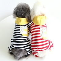Shulemin Pet Jumpsuit imádnivaló meleg puha textúra jegesmedve zseb kutya ruhák őszi tél, Piros XL