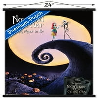 Disney Tim Burton A rémálom karácsony előtt-most és mindörökké Falplakát fa mágneses kerettel, 22.375 34