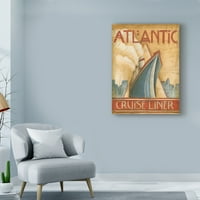 Védjegy képzőművészet 'Atlantic Cruise Liner' vászon művészet Ethan Harper