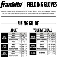 Franklin Sport Baseball és Softball kesztyű-Field Master-Baseball és Softball kesztyű-felnőtt és Ifjúsági kesztyű-bal