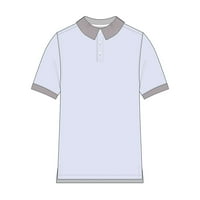 Real School Unise Iskolai Egyenruha Rövid ujjú Pique póló, méretek XS-XL
