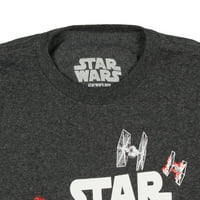 Star Wars fiú űrhajó csata jelenet logó póló