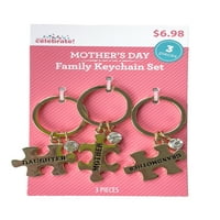 Anyák napi ajándékai puzzle -készlet kulcstartók