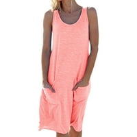 Pedort Maxi ruhák nőknek Maxi ruha plusz méretű nyári Rövid ujjú alkalmi ruhák Rózsaszín, S