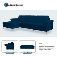 103.5 ”modern kabrió szekcionált kanapé kanapé, szövet L alakú 3üléses kanapé szekció a nappalihoz