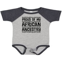 Inktastic fekete történelem büszke afrikai származású ajándék kisfiú vagy kislány Body