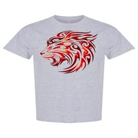 Törzsi stílusú oroszlán tetoválás póló férfiak-kép: Shutterstock, férfi x-nagy