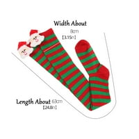 qazqa karácsonyi magas hosszú harisnya térd zokni karácsonyi party zokni térd magas hosszú csíkos harisnya zokni